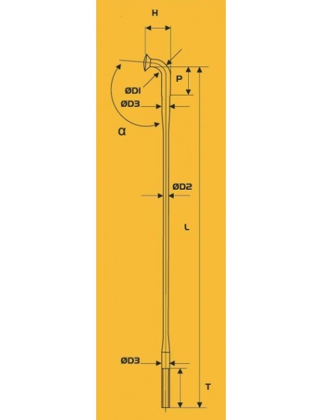 Rayo RICHMAN SR14 J-BEND BLACK 274mm