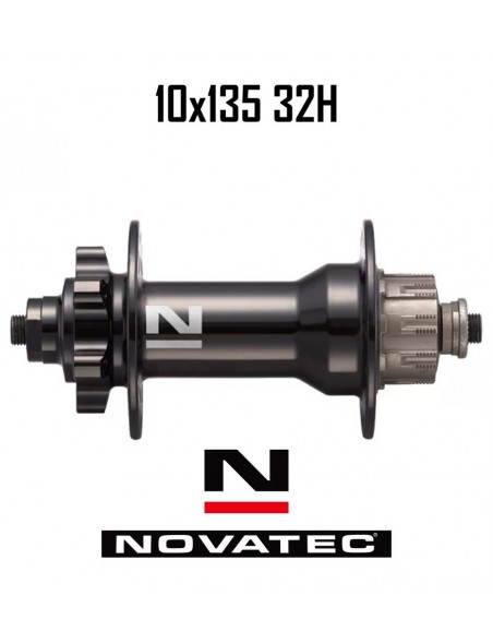 Maza Trasera Novatec D252SBT 32H M10X145X135MM BLACK